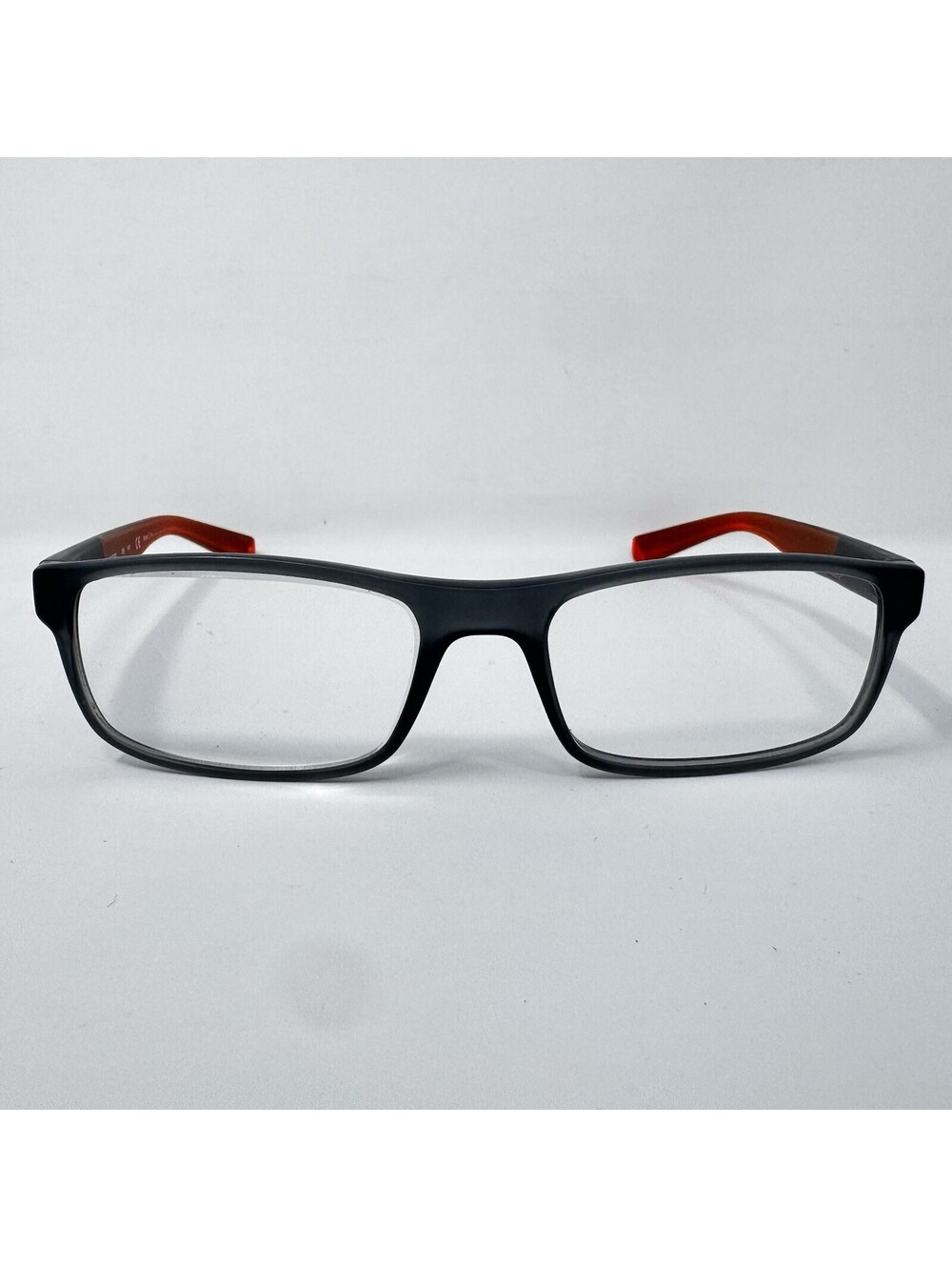 Nike 7090 068 Matte Dark Grey Red Eyeglass Frames 53-17-140